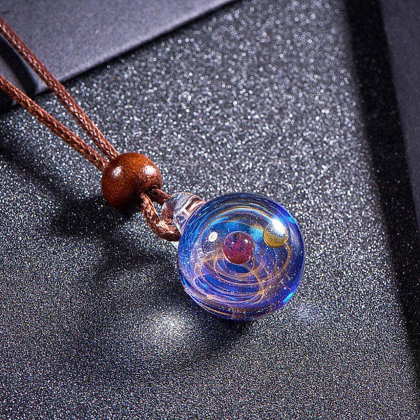 PandaHall BENECREAT DIY Galaxy Universe Ball Necklace Makings, with Handmade Lampwork Pendants, Waxed Cowhide Leather Cord and Brass Chain...
PandaHall BENECREAT DIY Galaxy Universe Ball Necklace Makings, with Handmade Lampwork Pendants, Waxed Cowhide Leather Cord and Brass Chain...
