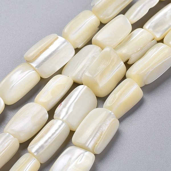 PandaHall Natural Shell Beads Strands, Rectangle, Light Goldenrod Yellow, 13.5~15.5x7.5~11.5x4.5~8.5mm, Hole: 1mm, about 25pcs/Strand, 15.16...
PandaHall Natural Shell Beads Strands, Rectangle, Light Goldenrod Yellow, 13.5~15.5x7.5~11.5x4.5~8.5mm, Hole: 1mm, about 25pcs/Strand, 15.16...