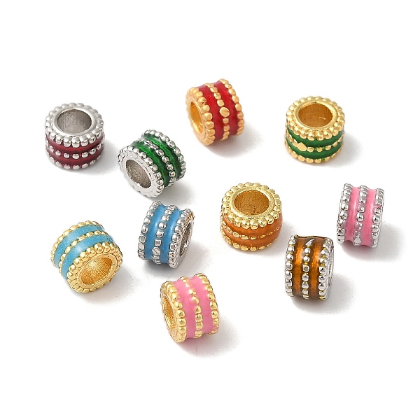 PandaHall Rack Plating Brass Enamel Beads, Cadmium Free & Lead Free, Long-Lasting Plated, Column, Mixed Color, 6x4.4mm, Hole: 3mm..., Multicolor
PandaHall Rack Plating Brass Enamel Beads, Cadmium Free & Lead Free, Long-Lasting Plated, Column, Mixed Color, 6x4.4mm, Hole: 3mm..., Multicolor