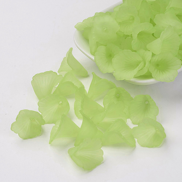 PandaHall Transparent Acrylic Bead Caps, Trumpet Flower Beads, Frosted, Flower, Yellow Green, 19~20x18~19x17mm, Hole: 1.5mm Acrylic
PandaHall Transparent Acrylic Bead Caps, Trumpet Flower Beads, Frosted, Flower, Yellow Green, 19~20x18~19x17mm, Hole: 1.5mm Acrylic