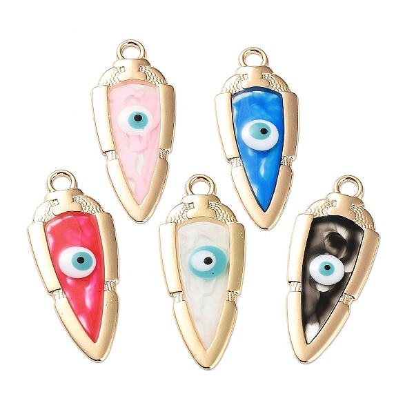 PandaHall Alloy Enamel Pendants, Light Gold, Triangle with Evil Eye Charm, Mixed Color, 41.5x16.5x1.5mm, Hole: 3mm Alloy+Enamel Triangle..., Multicolor
PandaHall Alloy Enamel Pendants, Light Gold, Triangle with Evil Eye Charm, Mixed Color, 41.5x16.5x1.5mm, Hole: 3mm Alloy+Enamel Triangle..., Multicolor