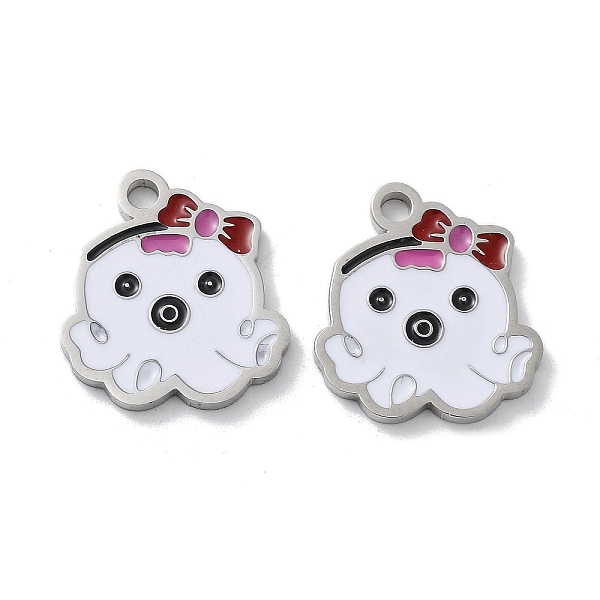 PandaHall 304 Stainless Steel Enamel Pendants, Octopus Charm, Stainless Steel Color, White, 15x13.5x1.5mm, Hole: 1.8mm Stainless...
PandaHall 304 Stainless Steel Enamel Pendants, Octopus Charm, Stainless Steel Color, White, 15x13.5x1.5mm, Hole: 1.8mm Stainless...