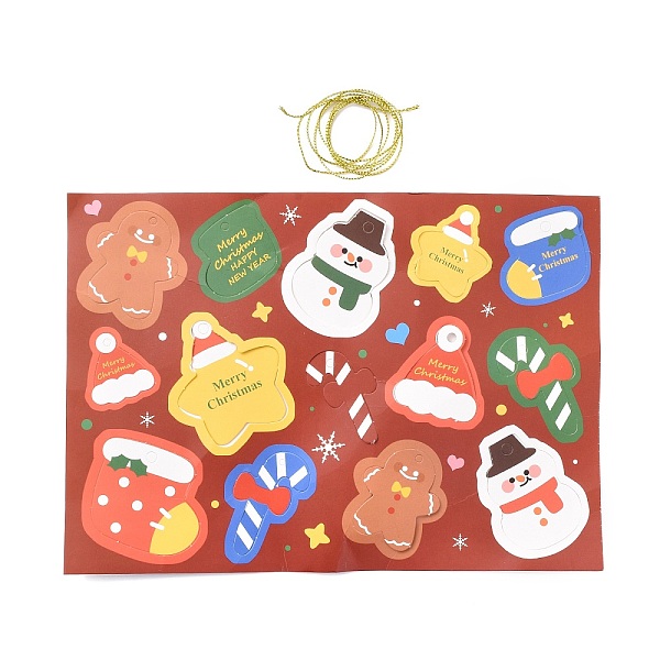 PandaHall Christmas Theme Paper Pendant Decorations, Message Card, Red, 254x180x0.2mm, Message Card: 34~57x30~54x0.2mm, Hole: 3~5mm Paper...
PandaHall Christmas Theme Paper Pendant Decorations, Message Card, Red, 254x180x0.2mm, Message Card: 34~57x30~54x0.2mm, Hole: 3~5mm Paper...