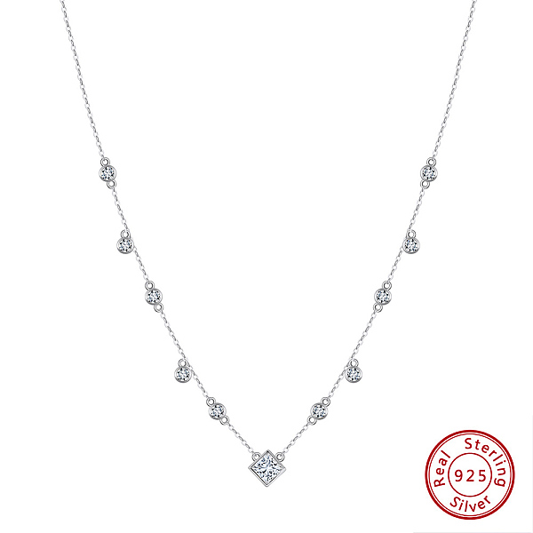 PandaHall 925 Sterling Silver Pendant Necklaces, Micro Pave 5A Cubic Zirconia Charm Necklaces, Real Platinum Plated, 13.98 inch(35.5cm)..., Clear
PandaHall 925 Sterling Silver Pendant Necklaces, Micro Pave 5A Cubic Zirconia Charm Necklaces, Real Platinum Plated, 13.98 inch(35.5cm)..., Clear