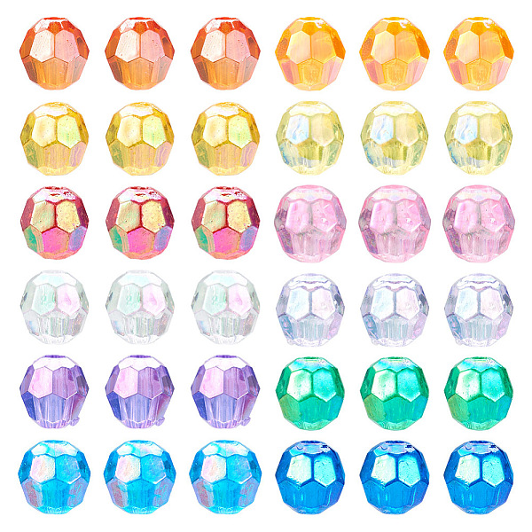 PandaHall 1080Pcs 12 Style Transparent Acrylic Beads, AB Color Plated, Faceted, Round, Mixed Color, 6x6mm, Hole: 1~1.5mm, about 90pcs/style..., Multicolor
PandaHall 1080Pcs 12 Style Transparent Acrylic Beads, AB Color Plated, Faceted, Round, Mixed Color, 6x6mm, Hole: 1~1.5mm, about 90pcs/style..., Multicolor