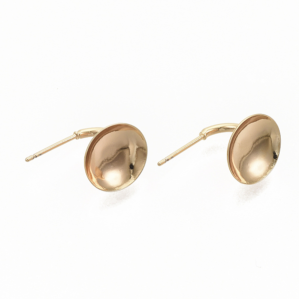 PandaHall Brass Stud Earring Settings, Nickel Free, Real 18K Gold Plated, Tray: 12mm, 13x16x12mm, Pin: 0.8mm Brass Others
PandaHall Brass Stud Earring Settings, Nickel Free, Real 18K Gold Plated, Tray: 12mm, 13x16x12mm, Pin: 0.8mm Brass Others
