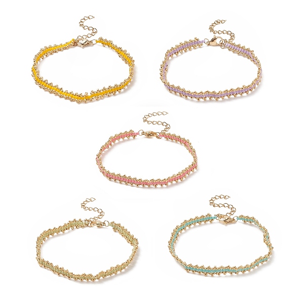 PandaHall Glass Seed Braided Beaded Bracelet with 304 Stainless Steel Clasp for Women, Mixed Color, 6-7/8 inch(17.5cm) Glass Multicolor
PandaHall Glass Seed Braided Beaded Bracelet with 304 Stainless Steel Clasp for Women, Mixed Color, 6-7/8 inch(17.5cm) Glass Multicolor
