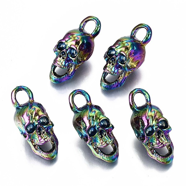 PandaHall Alloy Pendants, Cadmium Free & Lead Free, Skull, Rainbow Color, 30x12x17mm, Hole: 5x5mm Alloy Skull
PandaHall Alloy Pendants, Cadmium Free & Lead Free, Skull, Rainbow Color, 30x12x17mm, Hole: 5x5mm Alloy Skull
