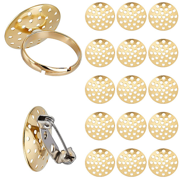 PandaHall SUNNYCLUE 1 Box 200pcs DIY Brooch Base Finger Ring Findings Blank Brooch Base Set Brooch Sieve Findings Flat Round Discs for...
PandaHall SUNNYCLUE 1 Box 200pcs DIY Brooch Base Finger Ring Findings Blank Brooch Base Set Brooch Sieve Findings Flat Round Discs for...