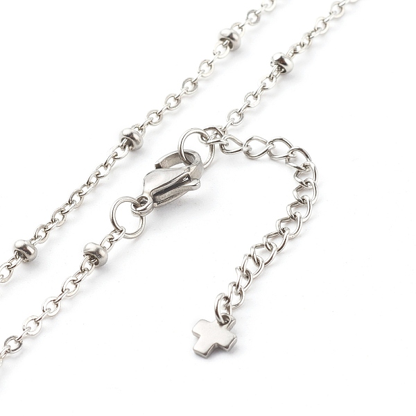 PandaHall 304 Stainless Steel Satellite Chains Necklace, Stainless Steel Color, 18-1/8(46cm), 3mm 304 Stainless Steel
PandaHall 304 Stainless Steel Satellite Chains Necklace, Stainless Steel Color, 18-1/8(46cm), 3mm 304 Stainless Steel