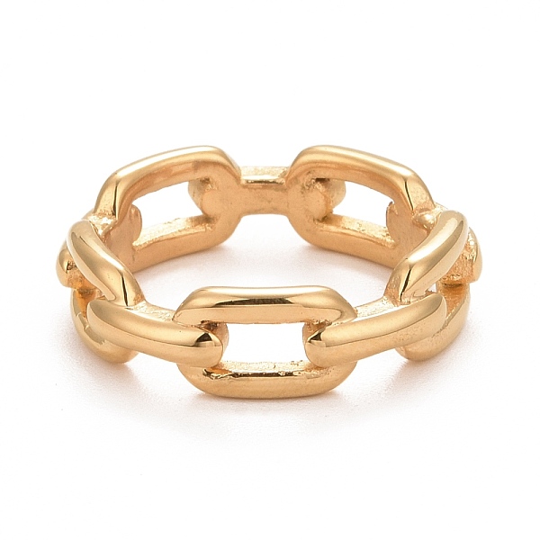 PandaHall Ion Plating(IP) 304 Stainless Steel Cable Chain Shape Finger Ring for Women, Golden, Inner Diameter: 17.3~17.9mm 304 Stainless...
PandaHall Ion Plating(IP) 304 Stainless Steel Cable Chain Shape Finger Ring for Women, Golden, Inner Diameter: 17.3~17.9mm 304 Stainless...