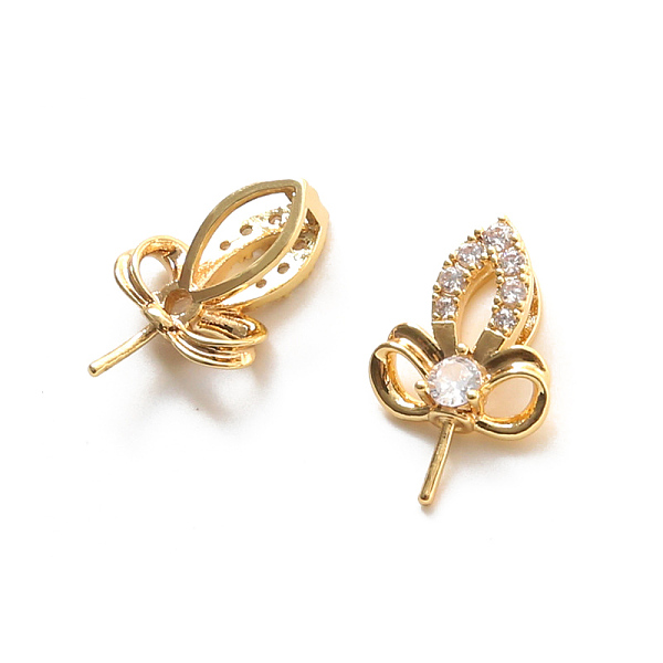 PandaHall Brass Pave Clear Cubic Zirconia Leaf Head Pins, for Baroque Pearl Making, Golden, 16x11mm Brass
PandaHall Brass Pave Clear Cubic Zirconia Leaf Head Pins, for Baroque Pearl Making, Golden, 16x11mm Brass