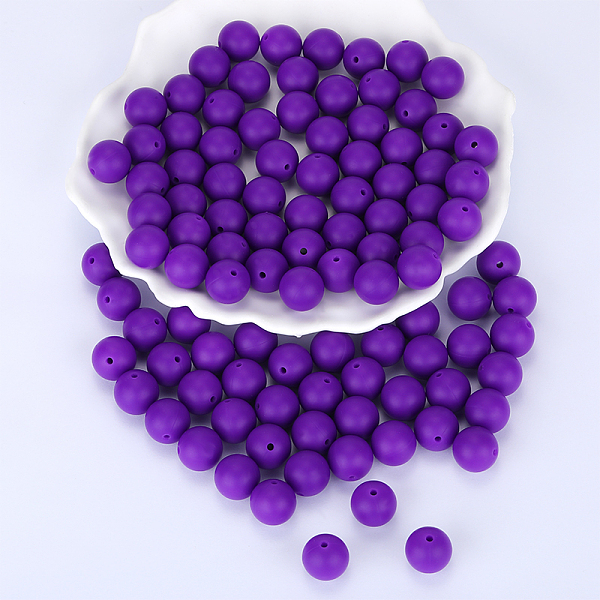 PandaHall Round Silicone Focal Beads, Chewing Beads For Teethers, DIY Nursing Necklaces Making, Indigo, 15mm, Hole: 2mm Silicone Round..., Purple
PandaHall Round Silicone Focal Beads, Chewing Beads For Teethers, DIY Nursing Necklaces Making, Indigo, 15mm, Hole: 2mm Silicone Round..., Purple