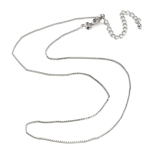 PandaHall Long-Lasting Plated Brass Box Chain Necklaces for Women, Cadmium Free & Lead Free, Platinum, 15.87 inch(40.3cm) Brass
PandaHall Long-Lasting Plated Brass Box Chain Necklaces for Women, Cadmium Free & Lead Free, Platinum, 15.87 inch(40.3cm) Brass