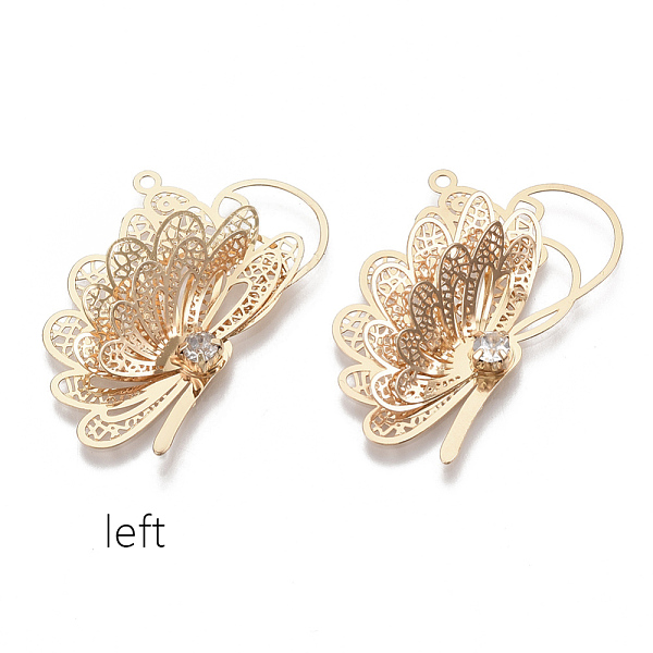 PandaHall Brass Pendants, with Crystal Rhinestone, Butterfly, Light Gold, 38.5x24.5x8mm, Hole: 1.6mm Brass+Rhinestone Butterfly
PandaHall Brass Pendants, with Crystal Rhinestone, Butterfly, Light Gold, 38.5x24.5x8mm, Hole: 1.6mm Brass+Rhinestone Butterfly