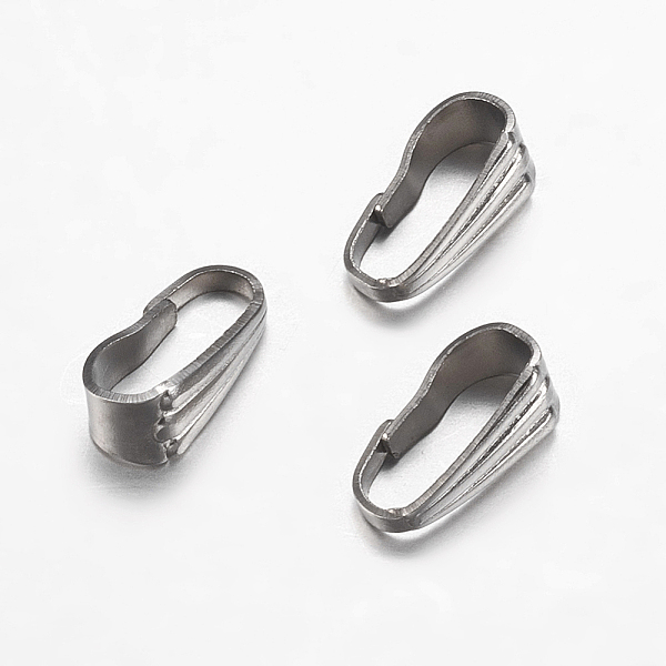 PandaHall 304 Stainless Steel Snap On Bails, Stainless Steel Color, 8.5x4x3.5mm, Hole: 3x8mm 304 Stainless Steel
PandaHall 304 Stainless Steel Snap On Bails, Stainless Steel Color, 8.5x4x3.5mm, Hole: 3x8mm 304 Stainless Steel