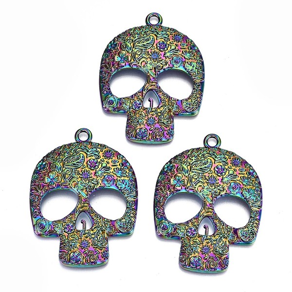 PandaHall Alloy Big Pendants, Cadmium Free & Lead Free, Skull Shape, Rainbow Color, 66x48x6mm, Hole: 4mm Alloy Skull
PandaHall Alloy Big Pendants, Cadmium Free & Lead Free, Skull Shape, Rainbow Color, 66x48x6mm, Hole: 4mm Alloy Skull