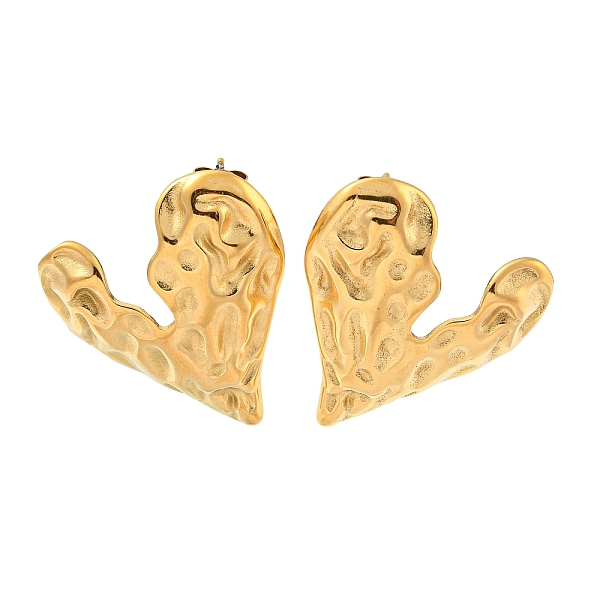PandaHall 304 Stainless Steel Stud Earrings, Twist Heart, Golden, 28x26mm 304 Stainless Steel Heart
PandaHall 304 Stainless Steel Stud Earrings, Twist Heart, Golden, 28x26mm 304 Stainless Steel Heart