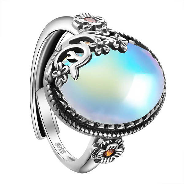 PandaHall SHEGRACE 925 Thailand Sterling Silver Rings, with Grade AAA Cubic Zirconia, Half Round with Flower, White, Size 9, 19mm Sterling...
PandaHall SHEGRACE 925 Thailand Sterling Silver Rings, with Grade AAA Cubic Zirconia, Half Round with Flower, White, Size 9, 19mm Sterling...