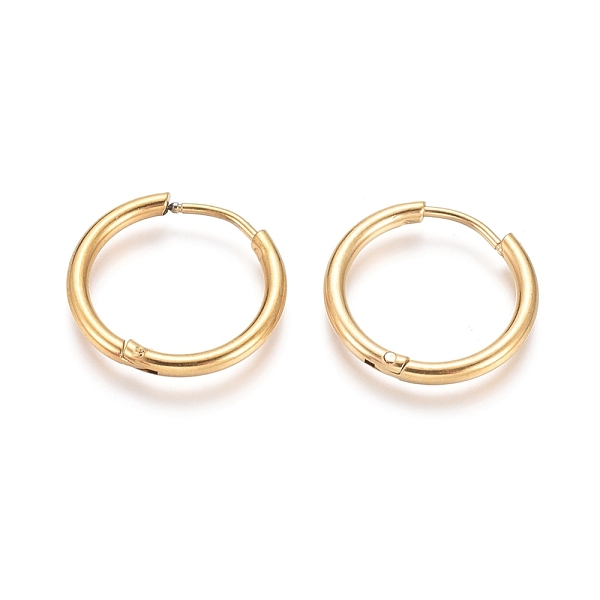 PandaHall Ion Plating(IP) 304 Stainless Steel Huggie Hoop Earrings, Hypoallergenic Earrings, with 316 Surgical Stainless Steel Pin, Golden...
PandaHall Ion Plating(IP) 304 Stainless Steel Huggie Hoop Earrings, Hypoallergenic Earrings, with 316 Surgical Stainless Steel Pin, Golden...