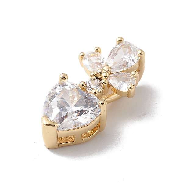 PandaHall Rack Plating Brass Clear Cubic Zirconia Pendants, Lead Free & Cadmium Free, Long-Lasting Plated, Heart Charm, Real 18K Gold Plated...
PandaHall Rack Plating Brass Clear Cubic Zirconia Pendants, Lead Free & Cadmium Free, Long-Lasting Plated, Heart Charm, Real 18K Gold Plated...