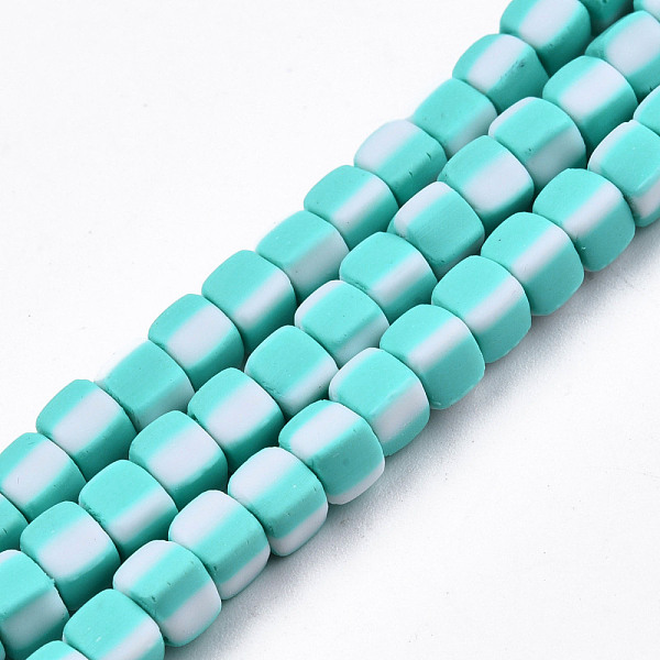 PandaHall Handmade Polymer Clay Beads Strands, Cube, Turquoise, 5x5x4.5mm, Hole: 2mm, about 85~86pcs/strand, 15.83 inch~16.06 inch..., Green
PandaHall Handmade Polymer Clay Beads Strands, Cube, Turquoise, 5x5x4.5mm, Hole: 2mm, about 85~86pcs/strand, 15.83 inch~16.06 inch..., Green