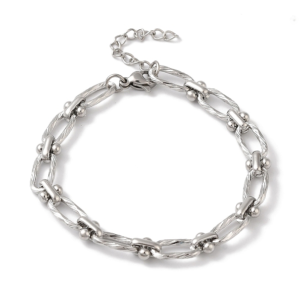 PandaHall 304 Stainless Steel Twisted Oval Link Chain Bracelets for Women, Stainless Steel Color, 6-3/4 inch(17cm) 304 Stainless Steel Oval
PandaHall 304 Stainless Steel Twisted Oval Link Chain Bracelets for Women, Stainless Steel Color, 6-3/4 inch(17cm) 304 Stainless Steel Oval