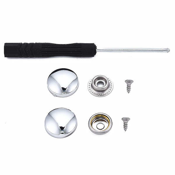 PandaHall DIY Clothing Button Accessories Set, include 6Pcs Brass Craft Solid Screw Rivet, with Stainless Steel Findings and Plastic, Flat...
PandaHall DIY Clothing Button Accessories Set, include 6Pcs Brass Craft Solid Screw Rivet, with Stainless Steel Findings and Plastic, Flat...