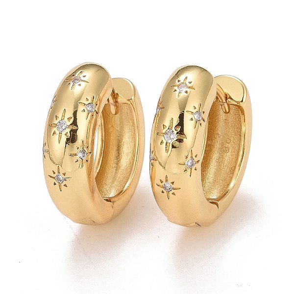 PandaHall Clear Cubic Zirconia Star Hoop Earrings, Brass Chunky Earrings for Women, Cadmium Free & Nickel Free & Lead Free, Real 18K Gold...
PandaHall Clear Cubic Zirconia Star Hoop Earrings, Brass Chunky Earrings for Women, Cadmium Free & Nickel Free & Lead Free, Real 18K Gold...