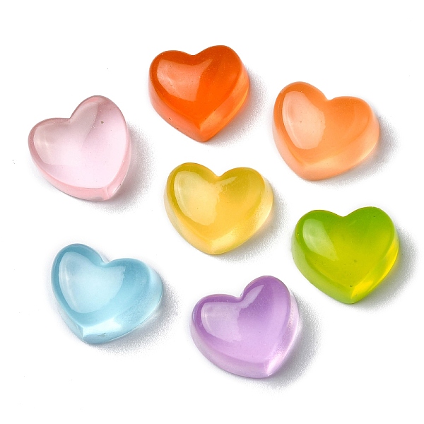 PandaHall Translucent Resin Cabochons, Heart, Mixed Color, 14.6x17x9.9mm Resin Heart Multicolor
PandaHall Translucent Resin Cabochons, Heart, Mixed Color, 14.6x17x9.9mm Resin Heart Multicolor