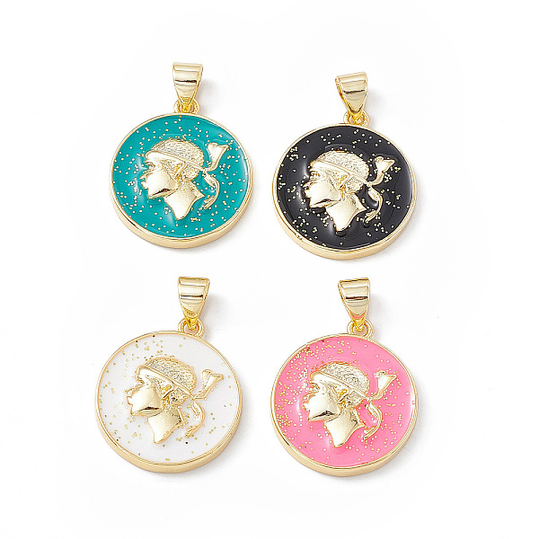 PandaHall Rack Plating Brass Enamel Pendants, with Glitter Powder, Long-Lasting Plated, Real 18K Gold Plated, Flat Round with Human Charm..., Multicolor
PandaHall Rack Plating Brass Enamel Pendants, with Glitter Powder, Long-Lasting Plated, Real 18K Gold Plated, Flat Round with Human Charm..., Multicolor