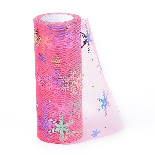 PandaHall Christams Deco Mesh Ribbons, Glitter Tulle Fabric, for DIY Craft Gift Packaging, Home Party Wall Decoration, Snowflake Pattern...
PandaHall Christams Deco Mesh Ribbons, Glitter Tulle Fabric, for DIY Craft Gift Packaging, Home Party Wall Decoration, Snowflake Pattern...