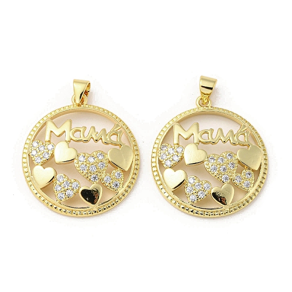PandaHall Mother's Day Theme Rack Plating Brass Micro Pave Cubic Zirconia Pendants, Long-Lasting Plated, Lead Free & Cadmium Free, Flat..., Clear
PandaHall Mother's Day Theme Rack Plating Brass Micro Pave Cubic Zirconia Pendants, Long-Lasting Plated, Lead Free & Cadmium Free, Flat..., Clear