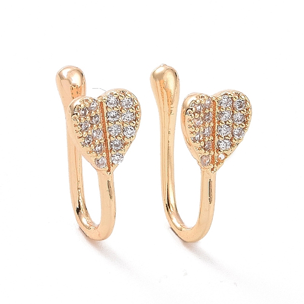 PandaHall Clear Cubic Zirconia Heart Cuff Earrings, Brass Non-piercing Jewelry for Women, Real 18K Gold Plated, 12x8x5mm Cubic Zirconia...
PandaHall Clear Cubic Zirconia Heart Cuff Earrings, Brass Non-piercing Jewelry for Women, Real 18K Gold Plated, 12x8x5mm Cubic Zirconia...