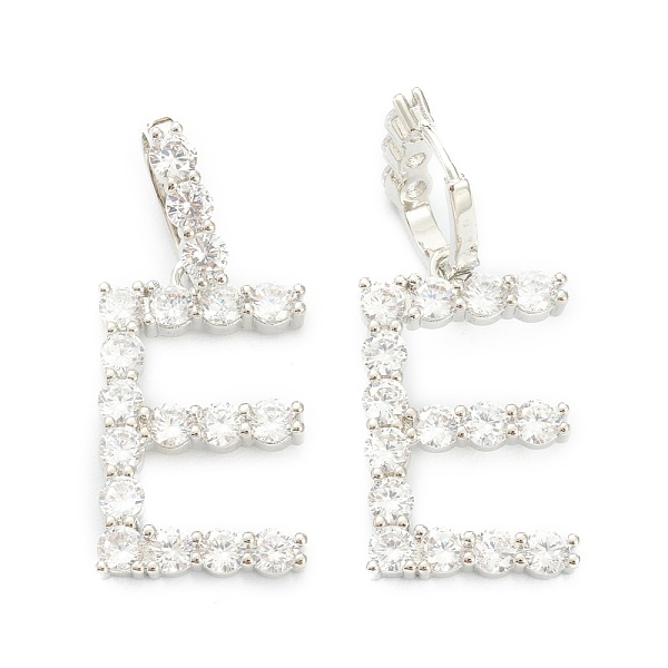 PandaHall Brass Micro Pave Clear Cubic Zirconia Pendants, Letter, Letter.E, 19~22.5x10.5~20x2.5mm, Hole: 9.5x6mm Brass+Cubic Zirconia Letter...
PandaHall Brass Micro Pave Clear Cubic Zirconia Pendants, Letter, Letter.E, 19~22.5x10.5~20x2.5mm, Hole: 9.5x6mm Brass+Cubic Zirconia Letter...