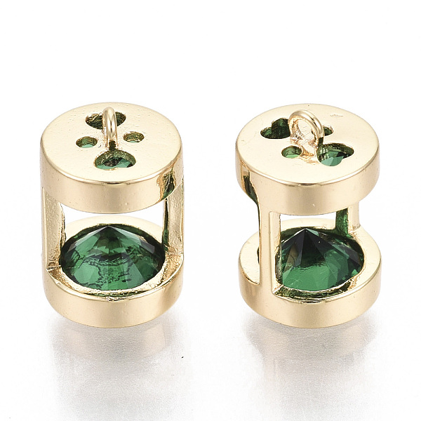 PandaHall Brass Cubic Zirconia Charms, Sand Clock , Real 18K Gold Plated, Nickel Free, Green, 10.5x7mm, Hole: 1mm Brass+Cubic Zirconia...
PandaHall Brass Cubic Zirconia Charms, Sand Clock , Real 18K Gold Plated, Nickel Free, Green, 10.5x7mm, Hole: 1mm Brass+Cubic Zirconia...