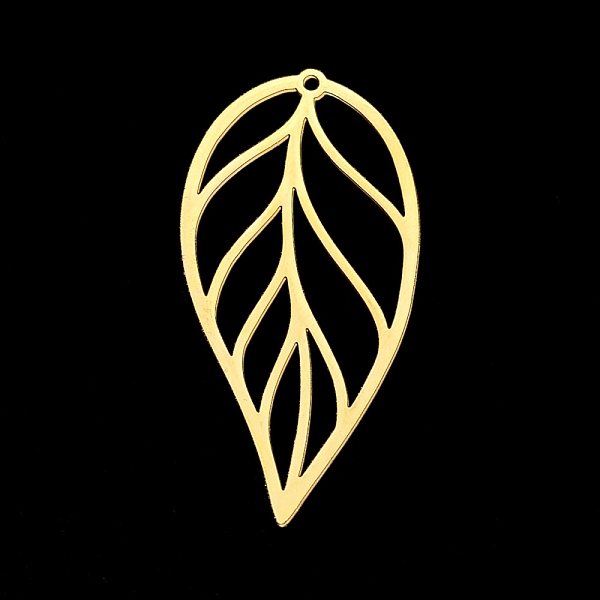 PandaHall 201 Stainless Steel Pendants, Laser Cut, Leaf, Golden, 42x21x1mm, Hole: 1.4mm 201 Stainless Steel Leaf
PandaHall 201 Stainless Steel Pendants, Laser Cut, Leaf, Golden, 42x21x1mm, Hole: 1.4mm 201 Stainless Steel Leaf