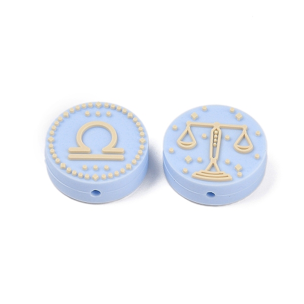 PandaHall Food Grade Silicone Focal Beads, Silicone Teething Beads, Round with Twelve Constellations, Libra, 25x9.5mm, Hole: 2.5mm Silicone..., Orange
PandaHall Food Grade Silicone Focal Beads, Silicone Teething Beads, Round with Twelve Constellations, Libra, 25x9.5mm, Hole: 2.5mm Silicone..., Orange