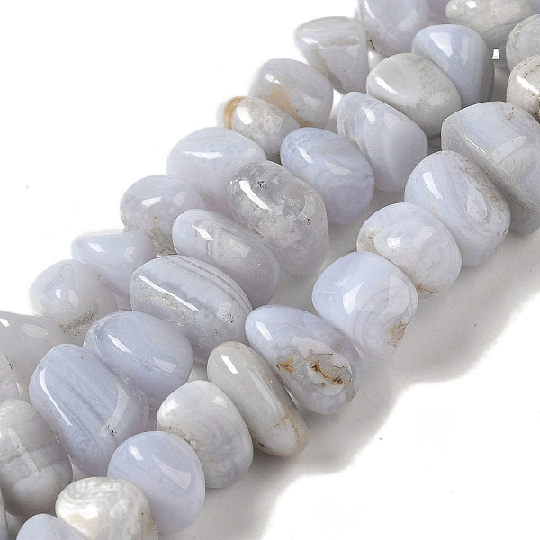PandaHall Natural Blue Lace Agate Beads Strands, Nuggets, Tumbled Stone, 6.5~12.5x3~8.5x6~12mm, Hole: 0.8mm, about 75~78pcs/strand...
PandaHall Natural Blue Lace Agate Beads Strands, Nuggets, Tumbled Stone, 6.5~12.5x3~8.5x6~12mm, Hole: 0.8mm, about 75~78pcs/strand...