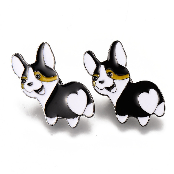 PandaHall Alloy Brooches, Enamel Pin, with Brass Butterfly Clutches, Dog, Electrophoresis Black, Cadmium Free & Nickel Free & Lead Free...
PandaHall Alloy Brooches, Enamel Pin, with Brass Butterfly Clutches, Dog, Electrophoresis Black, Cadmium Free & Nickel Free & Lead Free...