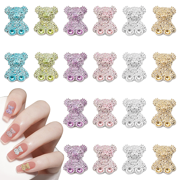 PandaHall HOBBIESAY 120Pcs 6 Colors Bear Resin Rhinestone Cabochons, Nail Art Decorations Accessories, Mixed Color, 11x9x4.5mm, 20pcs/color..., Multicolor
PandaHall HOBBIESAY 120Pcs 6 Colors Bear Resin Rhinestone Cabochons, Nail Art Decorations Accessories, Mixed Color, 11x9x4.5mm, 20pcs/color..., Multicolor