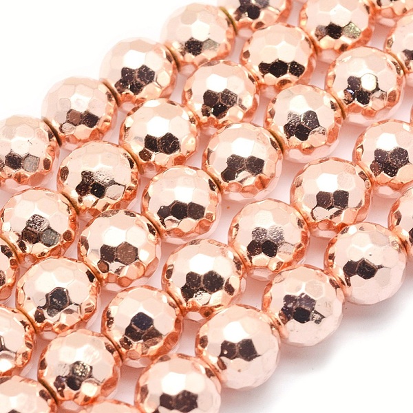 PandaHall Electroplate Non-magnetic Synthetic Hematite Beads Strands, Grade AAA, Long-Lasting Plated, Faceted, Round, Rose Gold Plated, 6mm...
PandaHall Electroplate Non-magnetic Synthetic Hematite Beads Strands, Grade AAA, Long-Lasting Plated, Faceted, Round, Rose Gold Plated, 6mm...