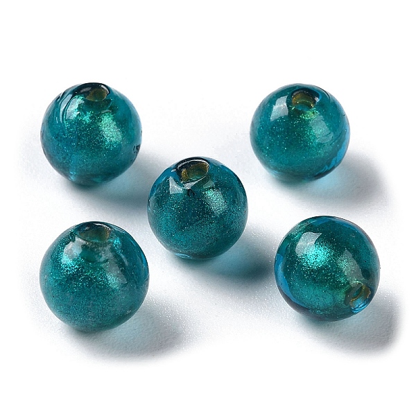 PandaHall Handmade Gold Sand Lampwork Beads Strand, Round, Dark Slate Gray, 8mm, Hole: 1.5mm, about 60pcs/strand, 17.32''(44cm) Lampwork...
PandaHall Handmade Gold Sand Lampwork Beads Strand, Round, Dark Slate Gray, 8mm, Hole: 1.5mm, about 60pcs/strand, 17.32''(44cm) Lampwork...