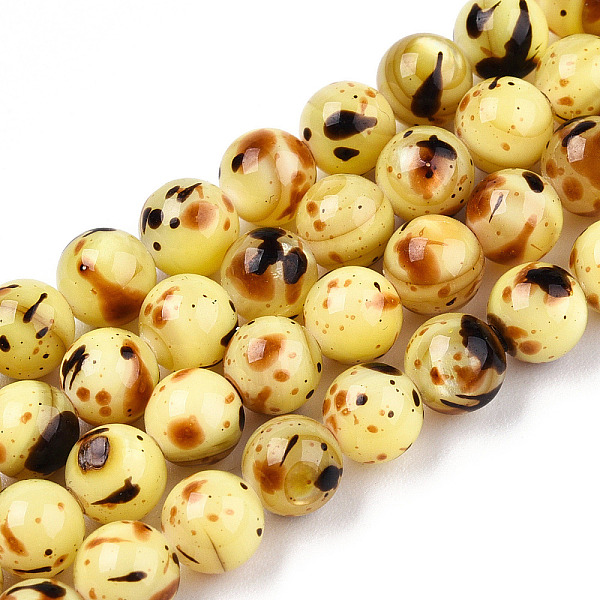 PandaHall Drawbench Style Dyed Natural Freshwater Shell Beads Strands, AB Color Plated, Dyed, Round, Goldenrod, 5mm, Hole: 0.6mm, about..., Gold
PandaHall Drawbench Style Dyed Natural Freshwater Shell Beads Strands, AB Color Plated, Dyed, Round, Goldenrod, 5mm, Hole: 0.6mm, about..., Gold