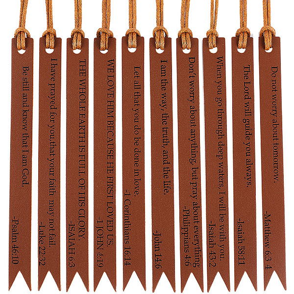 PandaHall CRASPIRE 10pcs Christian Leather Bookmarks Bible Fathers Day Church Gifts Handmade Genuine Brown Leather Page Verses Bookmarks...
PandaHall CRASPIRE 10pcs Christian Leather Bookmarks Bible Fathers Day Church Gifts Handmade Genuine Brown Leather Page Verses Bookmarks...
