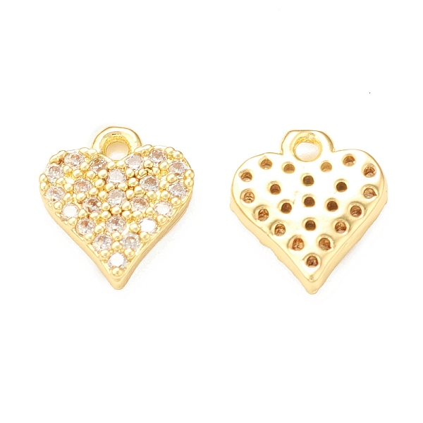 PandaHall Brass Micro Pave Cubic Zirconia Charms, Heart Charm, Real 18K Gold Plated, 9x8x2mm, Hole: 1mm Brass+Cubic Zirconia Heart Clear
PandaHall Brass Micro Pave Cubic Zirconia Charms, Heart Charm, Real 18K Gold Plated, 9x8x2mm, Hole: 1mm Brass+Cubic Zirconia Heart Clear