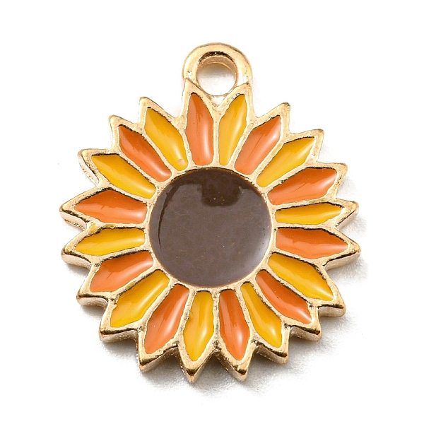PandaHall Thanksgiving Day Alloy Enamel Pendants, Light Gold, Sunflower, 17.5x15x1.5mm, Hole: 1.8mm Alloy+Enamel Flower Orange
PandaHall Thanksgiving Day Alloy Enamel Pendants, Light Gold, Sunflower, 17.5x15x1.5mm, Hole: 1.8mm Alloy+Enamel Flower Orange