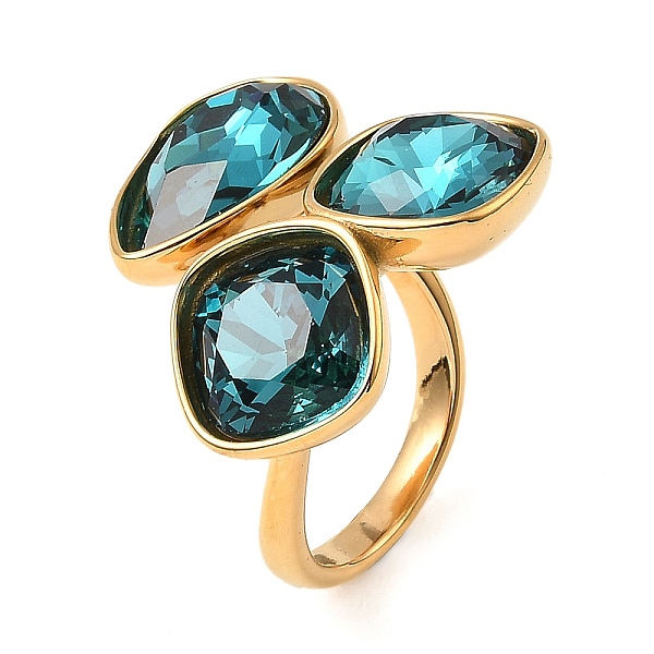 PandaHall Teardrop & Square Glass Open Cuff Rings, Real 18K Gold Plated 304 Stainless Steel Ring, Dark Turquoise, US Size 7 1/4(17.5mm)...
PandaHall Teardrop & Square Glass Open Cuff Rings, Real 18K Gold Plated 304 Stainless Steel Ring, Dark Turquoise, US Size 7 1/4(17.5mm)...
