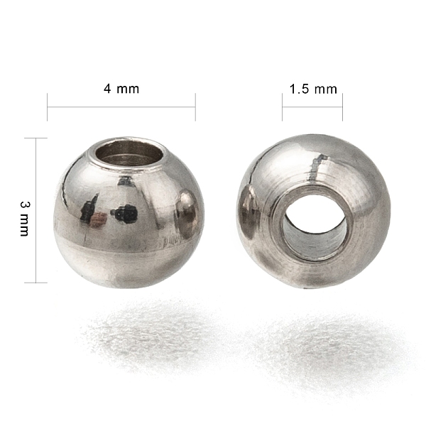 PandaHall 316 Stainless Steel Spacer Beads, Rondelle, Stainless Steel Color, 4x3mm, Hole: 1.5mm 316 Surgical Stainless Steel Rondelle
PandaHall 316 Stainless Steel Spacer Beads, Rondelle, Stainless Steel Color, 4x3mm, Hole: 1.5mm 316 Surgical Stainless Steel Rondelle