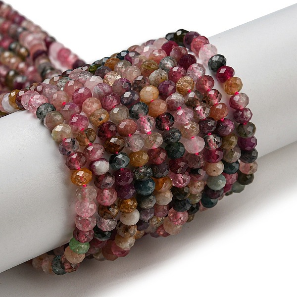 PandaHall Natural Tourmaline Beads Strands, Faceted, Rondelle, 4~5x2.5~3mm, Hole: 0.8mm, about 146pcs/strand, 15.94 inch(40.5cm) Tourmaline...
PandaHall Natural Tourmaline Beads Strands, Faceted, Rondelle, 4~5x2.5~3mm, Hole: 0.8mm, about 146pcs/strand, 15.94 inch(40.5cm) Tourmaline...